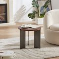 thumbnail image 1 of Tcbosik Side Table, 19.6" Round End Table, Small Nightstand for Bedroom, Living Room, Brown, 1 of 6