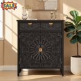 thumbnail image 1 of Tcbosik Sideboard Buffet with 2 Doors, Storage Cabinet with Drawer, Credenza with Adjustable Shelf, Modern Coffee Bar Cabinet for Dining Room, Kitchen, Easy Assembly, Black, 1 of 11