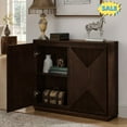 thumbnail image 1 of Tcbosik Small Storage Cabinet, Farmhouse Sideboard Buffet with 2 Doors, Modern Accent Cabinet, Coffee Bar Cabinet for Kitchen, Living Room, Dining Room, Dark Walnut, 1 of 10