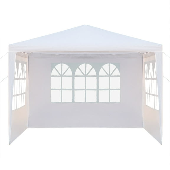 Tcbosik Three Sides Canopy Tent Outdoor Portable Shelter Waterproof Canopy for Weddings, Parties, Picnics, BBQ -3 x 3M