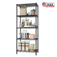 thumbnail image 1 of Tcbosik Wire Storage Rack, 5 Tiers Shelving Storage Unit for Home Office, Black, 1 of 10