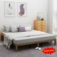 thumbnail image 1 of Tcbosik Wood Bed Frame Queen Size, Modern Platform Bed, No Box Spring Needed, Natural, 1 of 7