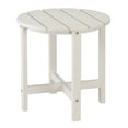 thumbnail image 1 of Tcbosik Wooden Round Side Table, Small End Desk for Indoor Outdoor, White, 1 of 10