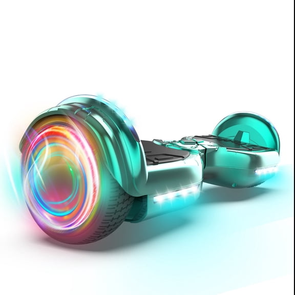 Tcdjtc 6.5" Self Balancing Scooter Hover Board with 9 Miles Max Range & LED Headlights