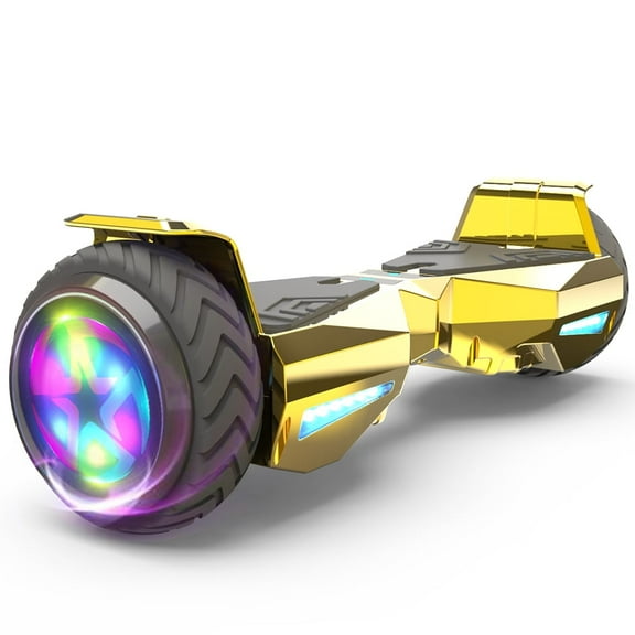 Tcdjtc Flash Wheel Hoverboard 6" Bluetooth Speaker with LED Light Self Balancing Wheel Electric Scooter