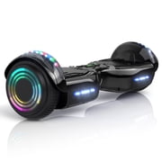 Electric Scooter with LED Lights & 400W Motor, Scooter with 9MPH Max Speed, Electric Scooter with Bluetooth Speakers, Pescroa Self-Balance Scooter