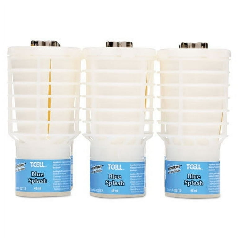 TCell Microtrans Odor Neutralizer Refill, Blue Splash, 48 mL, 6/Carton TCell Microtrans Odor Neutralizer Refill, Blue Splash, 48 mL, 6/Carton