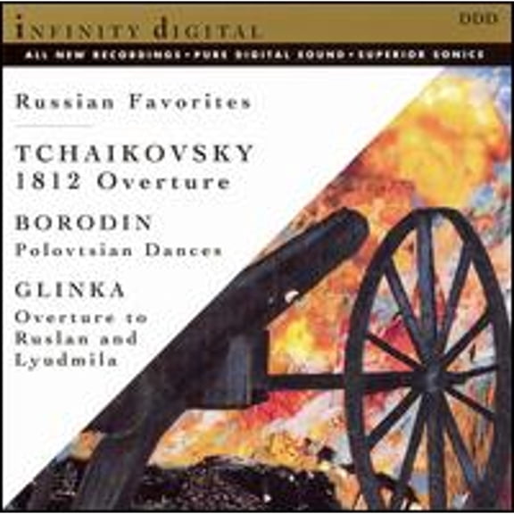 Tchaikovsky: 1812 Overture; Borodin: Polovtsian Dances; Glinka: Overture to Ruslan and Lyudmila (CD)