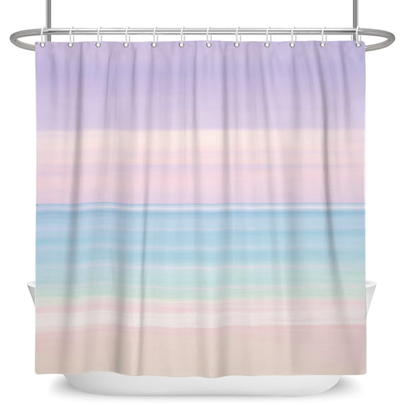 Tchckioa 36x72 Inch Rainbow Shower Curtain,Waterproof Hooks Bath Curtain Decor for Bathroom