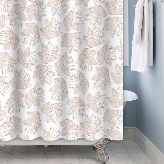 Tchckioa Autumn Fall Leaves Shower Curtain,72x84 Inch Waterproof Hooks Bath Curtain for Bathroom