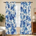 thumbnail image 1 of Tchckioa Blackout Curtains,Grommet Window Drapes for Living Room(Halation Blue,52x84 Inch,2 Panels), 1 of 8