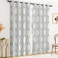 thumbnail image 1 of Tchckioa Blackout Curtains for Apartment,Geometric Thermal Insulated Grommet Top Drapes,42x63 Inch,2 Panels, 1 of 9
