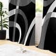 thumbnail image 1 of Tchckioa Blackout Curtains for Living Room,52x84 Inch Abstract Line Grommet Drapes,2 Panels, 1 of 6