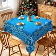 thumbnail image 1 of Tchckioa Blue Snowflakes Square Tablecloth,Waterproof Table Cloth for Kitchen,60x60 Inch, 1 of 7