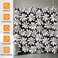 thumbnail image 1 of Tchckioa Boho Daisy Shower Curtain for Bathroom,60x72 Inch Waterproof Hooks Bath Curtain Decor, 1 of 6