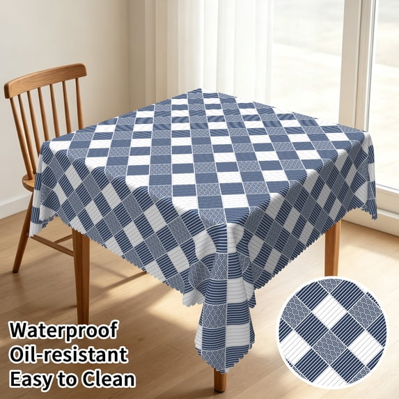 Tchckioa Boho Retro Tablecloth,70x70 Inch Square Table Cloth Cover for Restaurant Party Decor