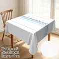 thumbnail image 1 of Tchckioa Boho Square Tablecloth,Waterproof Table Cloth for Kitchen,60x60 Inch,White, 1 of 6