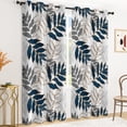 thumbnail image 1 of Tchckioa Botanical Leaf Blackout Curtains for Living Room,Thermal Insulated Grommet Drapes,42x96 Inch,2 Panels, 1 of 9