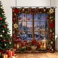 thumbnail image 1 of Tchckioa Christmas Gift Shower Curtain,72x78 Inch Privacy Protection Hooks Bath Curtain for Bathtub, 1 of 6