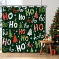 thumbnail image 1 of Tchckioa Christmas Green Shower Curtain,Privacy Protection Hooks Bath Curtain for Bathtub Decor 60x72 Inch, 1 of 6