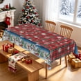 thumbnail image 1 of Tchckioa Christmas Snowflake Rectangle Tablecloth,60x120 Inch Oil-resistant Table Cover for Kitchen Holiday Decor, 1 of 7