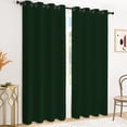 thumbnail image 1 of Tchckioa Dark Green Blackout Curtains for Apartment,42x96 Inch Room Darkening Grommet Drapes,2 Panels, 1 of 6