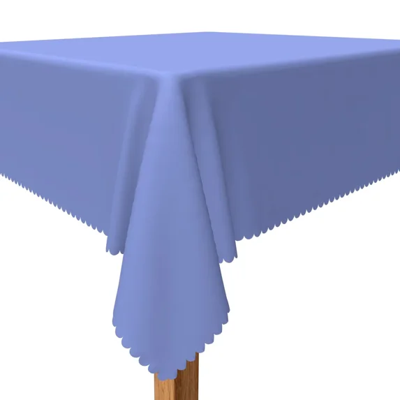 Tchckioa Dusty Blue Tablecloth for Restaurant Decor,52x52 Inch Square Stain Proof Table Cloth Cover