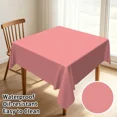 thumbnail image 1 of Tchckioa Dusty Rose Tablecloth for Restaurant Decor,54x54 Inch Square Stain Proof Table Cloth Cover, 1 of 6