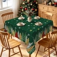 thumbnail image 1 of Tchckioa Green Christmas Snowflakes Tablecloth,Waterproof Square Table Cloth Cover for Kitchen,70x70 Inch, 1 of 7