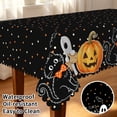 thumbnail image 1 of Tchckioa Halloween Black Tablecloth 60x84 Inch,Rectangle Waterproof Table Cover for Kitchen Dining Decor, 1 of 6