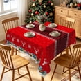 thumbnail image 1 of Tchckioa Merry Christmas Square Tablecloth,Waterproof Table Cloth for Kitchen,52x52 Inch, 1 of 7