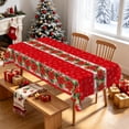 thumbnail image 1 of Tchckioa Merry Christmas Tablecloth,60x70 Inch Stain Resistant Table Cover for Holiday Party Decor, 1 of 7