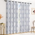 thumbnail image 1 of Tchckioa Modern Wavy Blackout Curtains for Bedroom,Grommet Drapes,52x84 Inch,2 Panels, 1 of 9