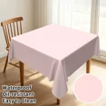 thumbnail image 1 of Tchckioa Pastel Pink Square Tablecloth,Waterproof Table Cloth for Kitchen,70x70 Inch, 1 of 6