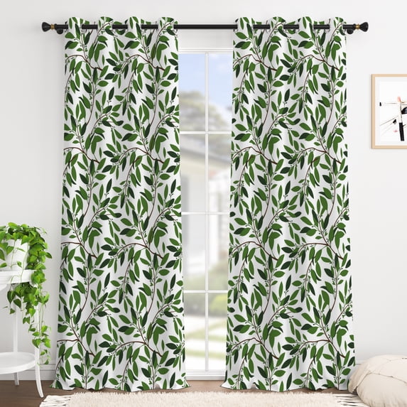 Tchckioa Sage Green Blackout Curtains,42x63 Inch Grommet Drapes for Living Room,2 Panels