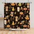 thumbnail image 1 of Tchckioa Shower Curtain,Autumn Harvest Thanksgiving Privacy Protection Hooks Bath Curtain for Bathroom Decor,47x72, 1 of 6