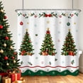 thumbnail image 1 of Tchckioa Shower Curtain,Christmas Tree Snowflake Privacy Protection Hooks Bath Curtain for Bathroom Decor,47x64, 1 of 6