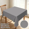 thumbnail image 1 of Tchckioa Solid Color Square Tablecloth,Waterproof Table Cloth for Kitchen,70x70 Inch,Gray, 1 of 6
