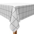 thumbnail image 1 of Tchckioa Square Tablecloth for Restaurant Party Decor,54x54 Inch Stain Resistant Table Cloth,White, 1 of 6