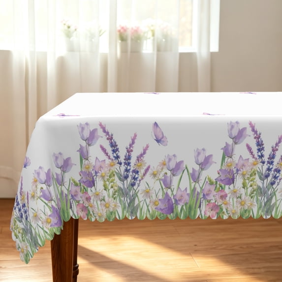 Tchckioa Tablecloth for Kitchen Dining,Minimalist Waterproof Table Cover(Rectangle 60x84 Inch)