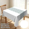 thumbnail image 1 of Tchckioa Tablecloth for Restaurant Decor,60x60 Inch Square Stain Proof Table Cloth Cover,Wave Lines, 1 of 6