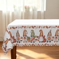 thumbnail image 1 of Tchckioa Thanksgiving Gnome Waterproof Tablecloth for Restaurant,60x84 Inch Rectangle Table Cover Decor, 1 of 6