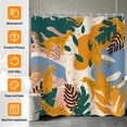 thumbnail image 1 of Tchckioa Waterproof Shower Curtain for Batnroom,Tribe Floral Curtain Decor,36x72 Inch, 1 of 6