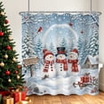 thumbnail image 1 of Tchckioa Waterproof Shower Curtain for Batnroom,Winter Christmas Curtain Decor,60x72 Inch, 1 of 6