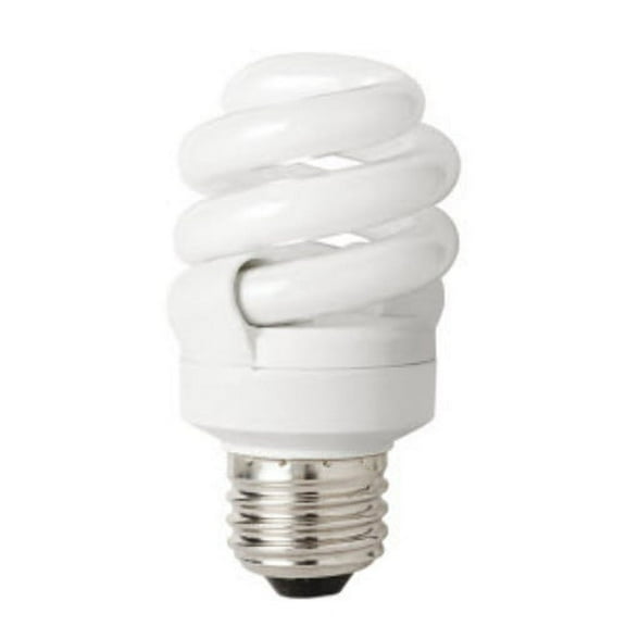 Tcp 4890941K Single 9 Watt Frosted T2 Medium (E26) Compact Fluorescent Bulb - White