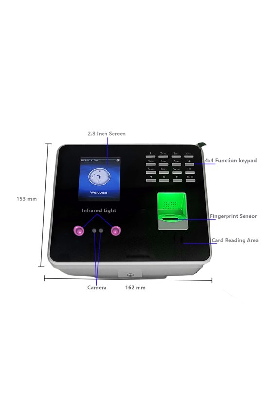 Tcp/ip Biometric Face Attendance System Fingerprint Time Clock Employee Attendace Management Electronic Device - Efficient Management
