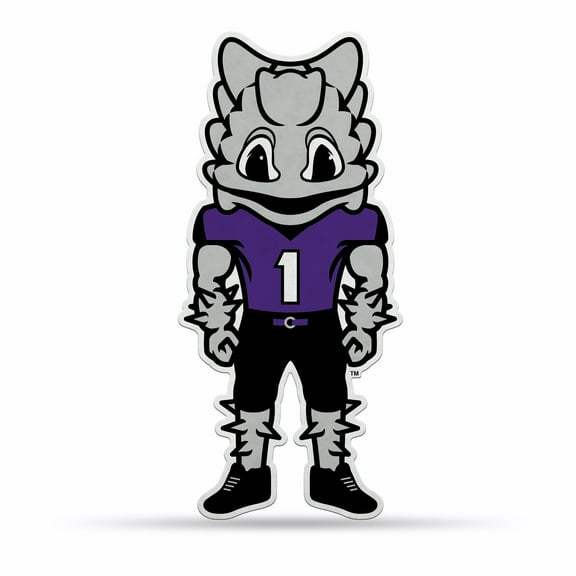 Tcu Shape Cut Mascot Pennant With Header Card