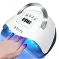 thumbnail image 1 of Tcwhniev 180W UV LED Light Lamp Nail Dryer for Gel Polish 57 Beads Fast Curing Portable Nail Dryer for Fingernail Nail Lamp & Toenail Gels Polish,4 Timers, 1 of 10