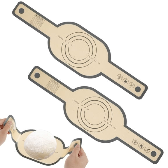 Tcwhniev 2 Pcs Silicone Bread Sling for Dutch Oven, Non-Stick & Easy to Clean Bread Baking Mat Set, Reusable Bread Sling with Long Handle to Transfer Sourdough