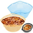 thumbnail image 1 of Tcwhniev 2PCS Silicone Slow Cooker Liners Fit 6-10 Quarts, Slow Cooker Divider Liner for Oval or Round Slow Cooker, Dishwasher Safe, 1 of 9